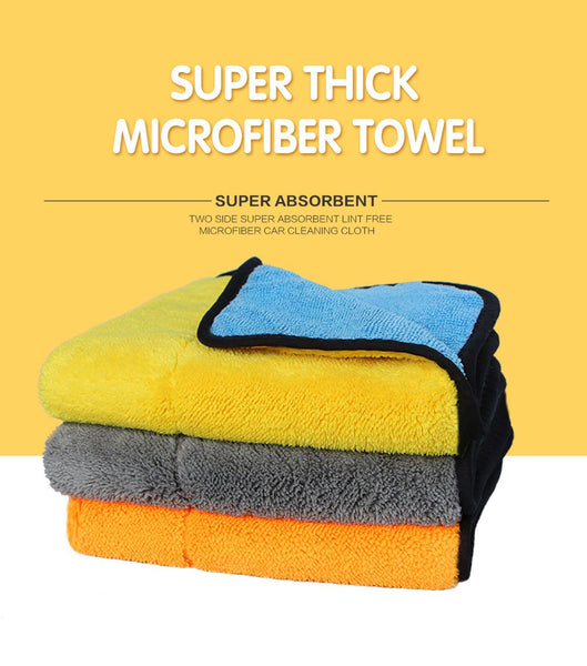 Super Thick Plush Microfiber Car Cleaning Cloth