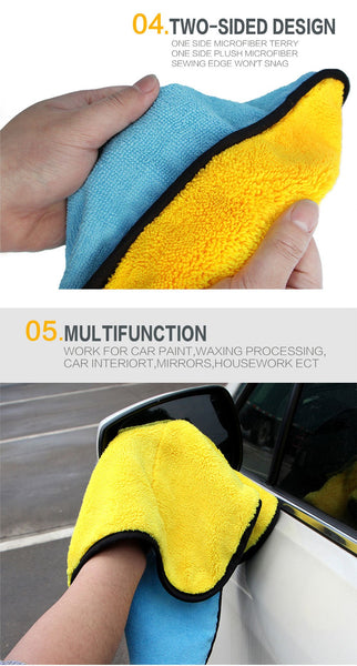 Super Thick Plush Microfiber Car Cleaning Cloth