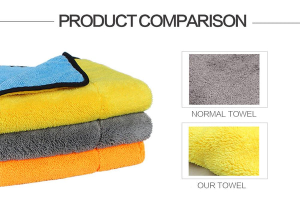 Super Thick Plush Microfiber Car Cleaning Cloth