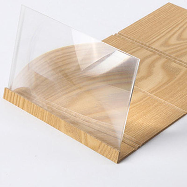 Phone Screen Glass Amplifying Magnifier With High Quality Wooden Stand