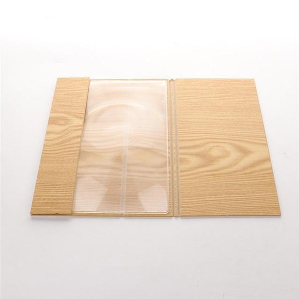 Phone Screen Glass Amplifying Magnifier With High Quality Wooden Stand