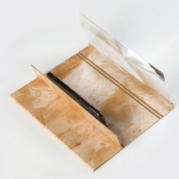Phone Screen Glass Amplifying Magnifier With High Quality Wooden Stand